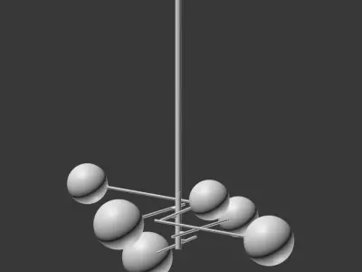 Bolle Gallotti Chandelier 3D model