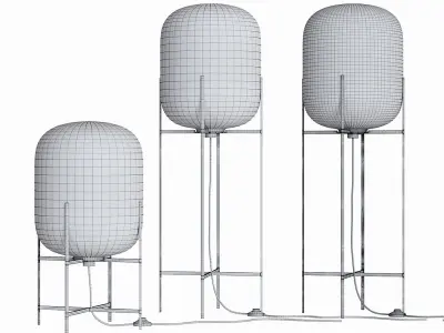 Oda floor lamps 3D model