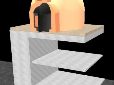 Wood Fire Oven 3D model