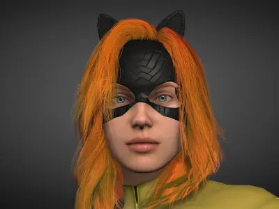 Hellcat Low-poly 3D model