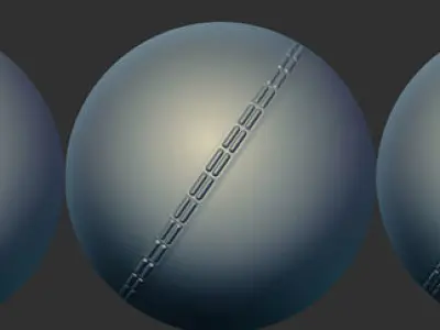 110 Seamless Cloth Stiches and Seams Pack Low-poly 3D model