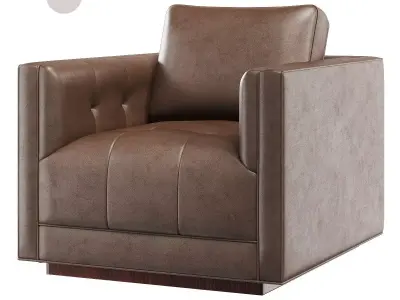 Kiera Swivel Chair in Various Colors Low-poly 3D model