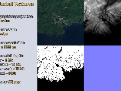 Halifax Canada City Landscape 3D Model 3D model