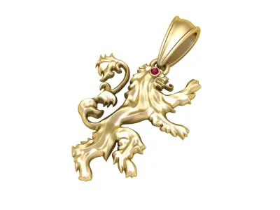 3D GOLD PENDANT  3D print model get