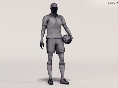  Male Soccer Player Animated HQ 