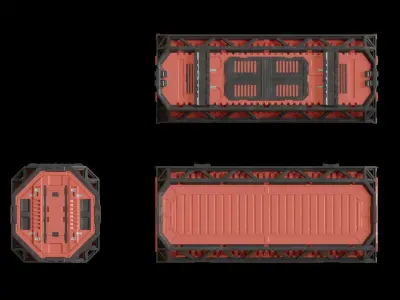 SciFi Container 3D model