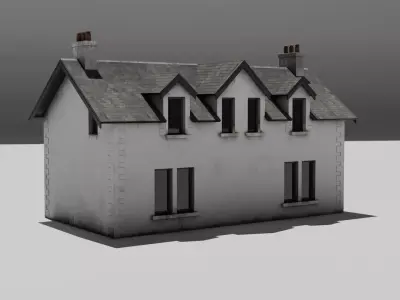 Scottish Countryside House 3D model 3D model
