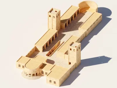ancient prison 3D model