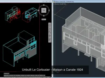 Unbuilt Le Corbusier  3D Model Pack