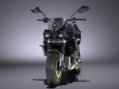 Yamaha MT-10 2016 Bike 3D model