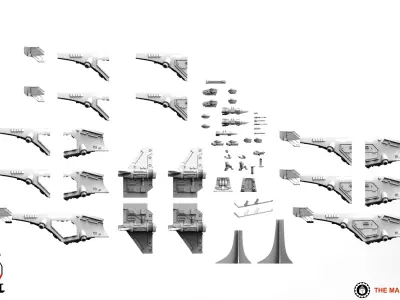 Feudal Guard - Gunship 3D print model