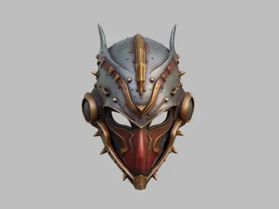 Sci Fi Knight Mask 3D model