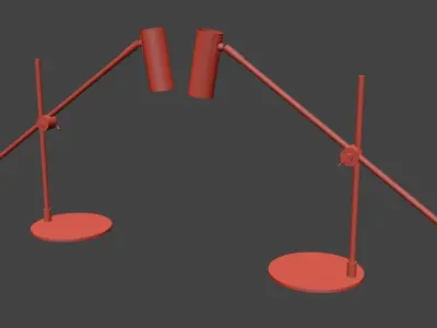 Lektor table light Low-poly 3D model
