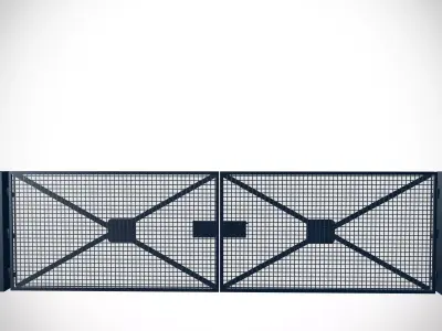 entrance gate  Low-poly 3D model