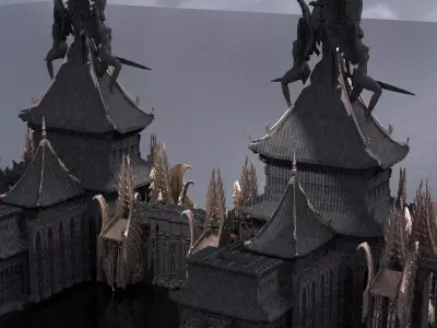 Nobunaga temple 2 3D model