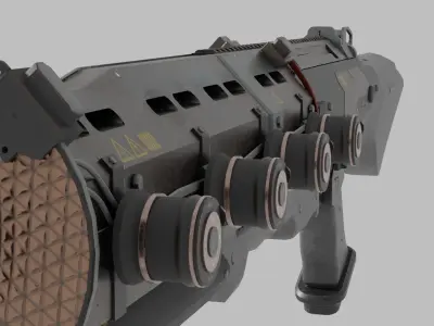 Electromagnetic Gun 3D model