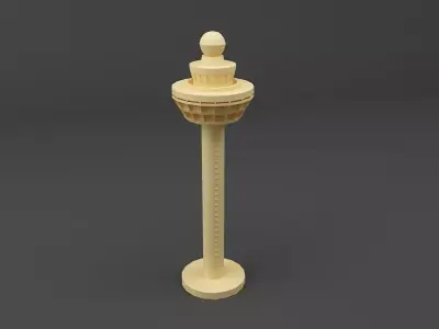 Changi Tower Singapore 3D print model