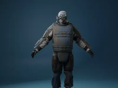 HLA Combine Soldier 3D model