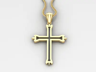 Cross Light Gold 4CP038 3DM STL 3D print model purchase