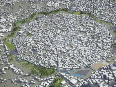 Nicosia Low-poly 3D model