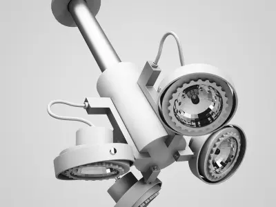 Halogen Lamp Set 3D model