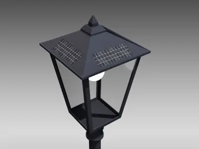 Vintage Design Street Lamp 3D model