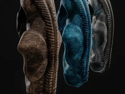 Sci-Fi Relic 3 Pack Low-poly 3D model