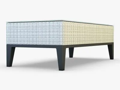 Rexus coffee table white 3D model