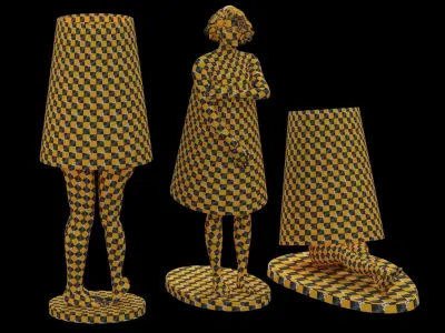 Statue Lampshade 3D model