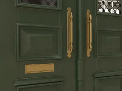 Entrance classic door 23  3D model