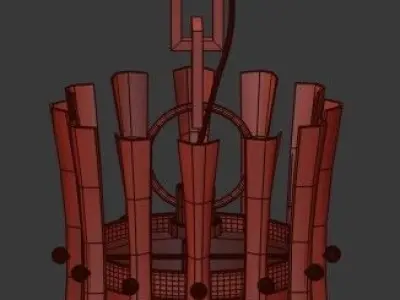 Pair of Chrome 3D model