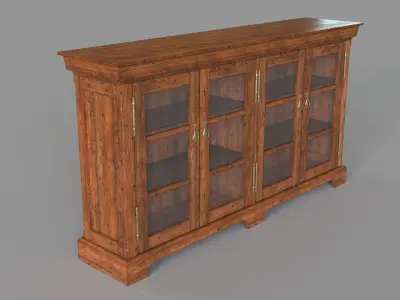 High End Library and Home Office Furniture Bookcase 3D model