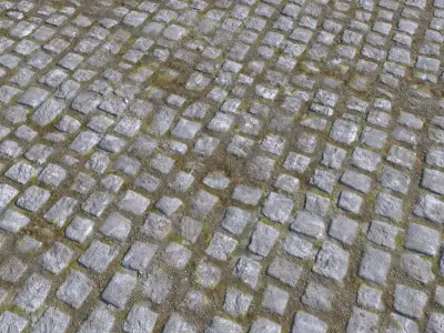 Cobblestone Road 9 PBR Texture