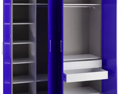 Ikea Pax Wardrobe Low-poly 3D model