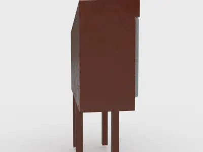 mailbox Canada Low-poly 3D model