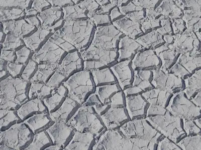 Dry Cracked Desert Soil Ground Texture