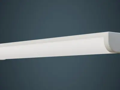 Fluorescent Bulb 2A Low-poly 3D model