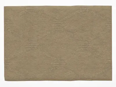 Contemporary Carpet - Rug 11 Low-poly 3D model