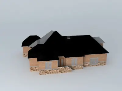 Brick House Free 3D model