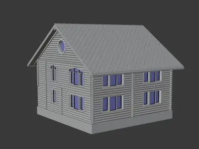 Log House 3D model