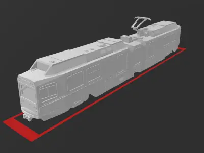 MBTA Green Line Breda Type 8 LRV 3D print model