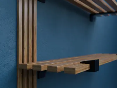 Modern Shelf Design - Blender Design Free 3D model
