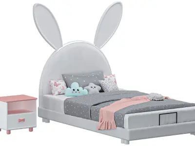 Linsy rabbit bed for children  3D model