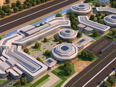 0005 - Culture Center - 2022-03 - 2Ds Plans - 3Ds Files 3D model