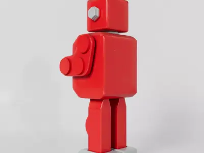 Vintage Robot Toy 3D model