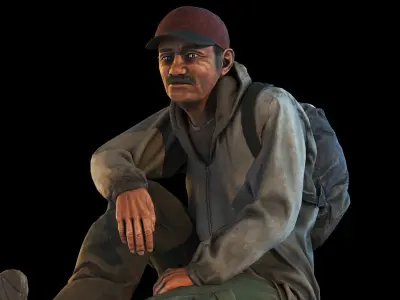 Free Scavenger Free low-poly 3D model