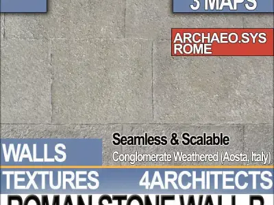 Roman Stone Wall B Aosta Texture