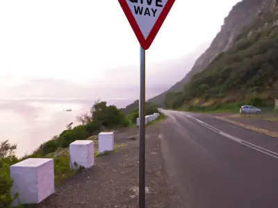 Road sign - Give way 3D model