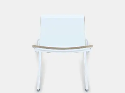 FRANKLIN Bar stool with backrest foldable Low-poly 3D model