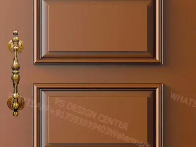 door design for carving in cnc machine 3D model